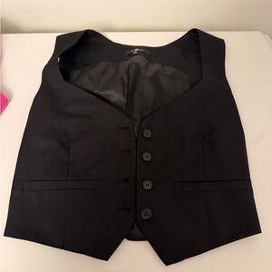 7 For All Mankind Women's Black Vest